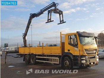 Бордови камион, Камион с кран Iveco Stralis 310 6X2 RHD! Atlas 135.2VE-A11 Crane Lift-Lenkachse ACC Euro 6: снимка 3