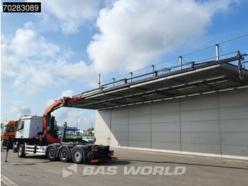 Мултилифт с кука камион, Камион с кран Mercedes-Benz Actros 3245 Actros 8X4 Palfinger PK22002 EH Crane 17tons hooklift Big-Axle Lift+Lenkachse Navi Euro 6: снимка 2