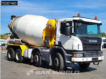 Бетоновоз Scania P410 8X4 9m3 Liebherr mixer 3-Pedals Steering axle Big-Axle Euro 6: снимка 3