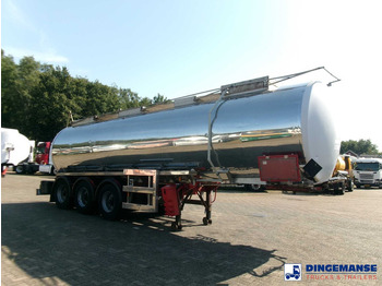 Полуремарке цистерна Crane Fruehauf Chemical ACID tank inox 30 m3 / 1 comp: снимка 2