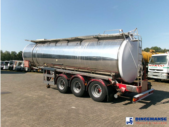 Полуремарке цистерна Crane Fruehauf Chemical ACID tank inox 30 m3 / 1 comp: снимка 3