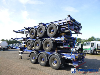 Контейнеровоз/ Сменна каросерия камион Dennison Stack - 3 x container trailer 20-30-40-45 ft: снимка 3
