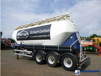Полуремарке цистерна Feldbinder Powder tank alu 40 m3 / 1 comp + compressor: снимка 3