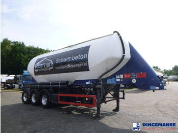 Полуремарке цистерна Feldbinder Powder tank alu 40 m3 / 1 comp + compressor: снимка 2