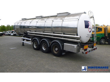 Полуремарке цистерна Van Hool Chemical tank inox L4BH 30 m3 / 3 comp: снимка 3