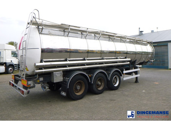 Полуремарке цистерна Van Hool Chemical tank inox L4BH 30 m3 / 3 comp: снимка 4