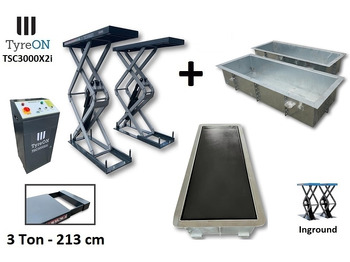 Оборудване за гаражи/ Работилници TSC3000X2i in floor scissor lift - Extendable tables - Recessed containers: снимка 2