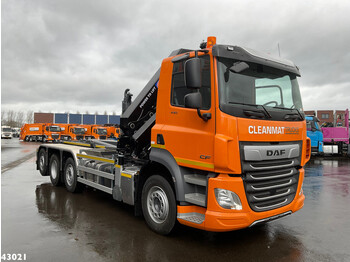 Мултилифт с кука камион, Камион с кран DAF FAQ CF 430 HMF 28 Tonmeter laadkraan: снимка 3