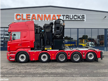Влекач Scania R 620 10x4 V8 Retarder Effer 175 Tonmeter laadkraan + Fly-Jib Just 170.527 km!: снимка 3