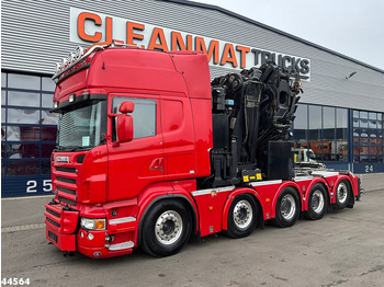 Влекач Scania R 620 10x4 V8 Retarder Effer 175 Tonmeter laadkraan + Fly-Jib Just 170.527 km!: снимка 2