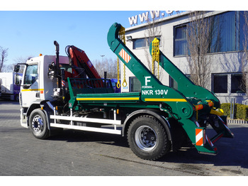 Камион с кран DAF LF 18.310 E6 / Skip loader Fornal NKR 130V / HDS HMF 735 K2 / Manual gearbox: снимка 5