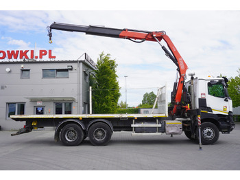 Камион с кран RENAULT K380 6x4 / FASSI F175 crane 7.85 t / 120 thousand km!: снимка 5