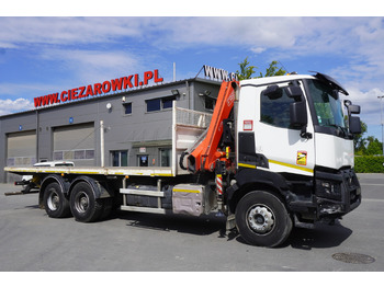 Камион с кран RENAULT K380 6x4 / FASSI F175 crane 7.85 t / 120 thousand km!: снимка 4