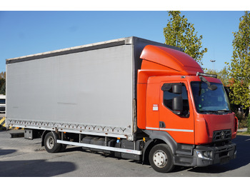 Камион с брезент RENAULT Midlum 12.245 / dropside / sleeper / 18 pallets: снимка 2