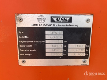 Пневматичен валяк 2003 Hamm GRW18 8 Wheel Pneumatic Roller: снимка 2