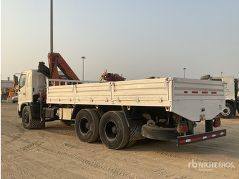 Бордови камион, Камион с кран 2008 Hino 145 2007 Palfinger K10000 Knuckle B ... Flatbed Truck with Crane: снимка 4