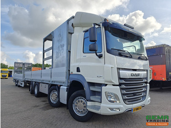 Автовоз камион DAF CF 430 FAX 8x2/6 Dagcabine Euro6D - Machine Transporter + 2assige Aanhanger - Hydraulische Rampen - Afneembare 10.000L WaterTank - 20.000km! Origineel: снимка 4