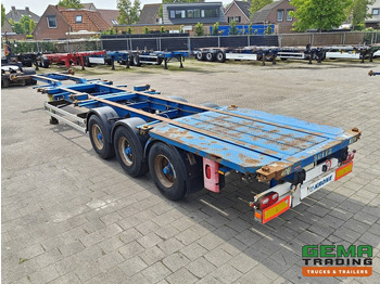 Контейнеровоз/ Сменна каросерия полуремарке Krone SDC 27 3 assen BPW - DrumBrakes - 5340KG - 2x 20FT 1x 30FT 1x40FT - NL kenteken: снимка 3