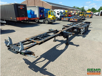Контейнеровоз/ Сменна каросерия полуремарке Pacton T3-010 3-Assen SAF - MULTI - Trommelremmen - LiftAs - 3x Uitschuifbaar - 04/2026 APK: снимка 4