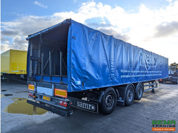Брезентово полуремарке Samro ST39WGWE 12.9M 3-Assen BPW - SchuifKap - Lift/Stuur-as - HH Vloer - Bokken - Rongen: снимка 2