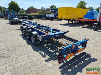 Контейнеровоз/ Сменна каросерия полуремарке Van Hool 3B0079 3-Assen SAF - Schijfremmen - Alle aansluitingen / Universeel chassis: снимка 5