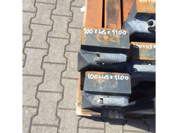 Вилици за Подемно-транспортна техника FORKS 100X45X1100 FEM2A: снимка 3