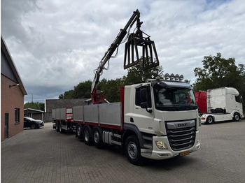 Бордови камион, Камион с кран DAF CF 480 8X2 KENNIS K16R3 Kraan Combi 234.610KM + PACTON: снимка 3