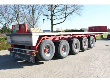 Бордово полуремарке/ Платформа LUECK SPR75/5  5 achse BALLAST TRAILER 3x STEERAXLE!!: снимка 5
