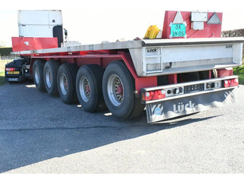 Бордово полуремарке/ Платформа LUECK SPR75/5  5 achse BALLAST TRAILER 3x STEERAXLE!!: снимка 4