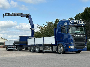 Камион с кран SCANIA R 560