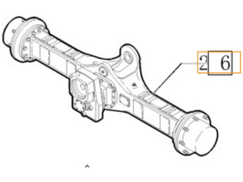Задна ос CASE