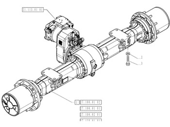 Задна ос CASE