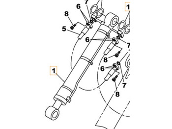 Хидравличен цилиндър CASE