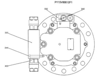 Нови Редуктор на въртене за Строителна техника Case PY15V00012F2 - PY15V00012F1: снимка 2