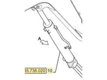 Нови Хидравличен цилиндър за Строителна техника New Holland 31MK-52912CG - 31MK-52911: снимка 3