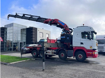 Камион с кран SCANIA R 490