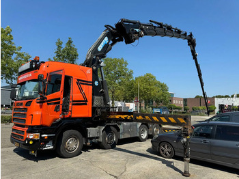 Камион с кран Scania R560 V8 8X2 + EFFER CRANE 1550 6S + FLYJIP 6XHYDR + REMOTE + WINCH: снимка 2 Камион с кран Scania R560 V8 8X2 + EFFER CRANE 1550 6S + FLYJIP 6XHYDR + REMOTE + WINCH: снимка 2