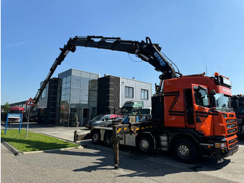 Камион с кран Scania R560 V8 8X2 + EFFER CRANE 1550 6S + FLYJIP 6XHYDR + REMOTE + WINCH: снимка 4 Камион с кран Scania R560 V8 8X2 + EFFER CRANE 1550 6S + FLYJIP 6XHYDR + REMOTE + WINCH: снимка 4
