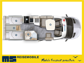 Полуинтегриран кемпер Eura Mobil PROFILA T 696 EB /MONDIAL S-P. 2025/EINZELBETTEN: снимка 2