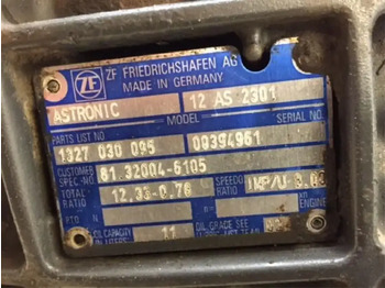 Скоростна кутия и части MAN