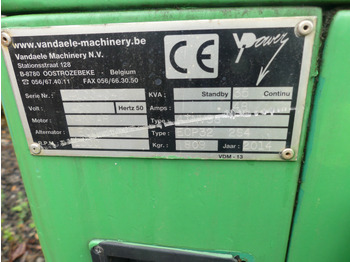 Електрогенератор Groupe électrogène Vandaele-machinery: снимка 2