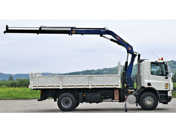 Самосвал камион, Камион с кран DAF CF 75.310 *Kipper 5,10 m + KRAN *TOPZUSTAND: снимка 5