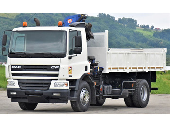 Самосвал камион, Камион с кран DAF CF 75.310 *Kipper 5,10 m + KRAN *TOPZUSTAND: снимка 3