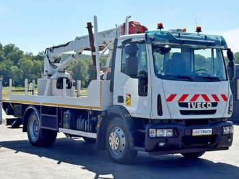 Камион, Камион с кран Iveco Eurocargo 120E22 * Bohrgerät auf LKW + FUNK *TOP: снимка 3
