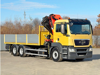 Камион с кран MAN TGS 28.440 Pritsche 6,55* PALFINGER PK 4502: снимка 3 Камион с кран MAN TGS 28.440 Pritsche 6,55* PALFINGER PK 4502: снимка 3