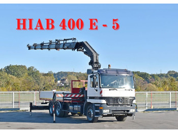 Лизинг на Mercedes-Benz ACTROS 2635 Pritsche 6,40m + HIAB 400 E-5 + FUNK  Mercedes-Benz ACTROS 2635 Pritsche 6,40m + HIAB 400 E-5 + FUNK: снимка 1
