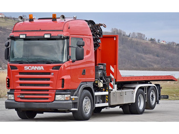 Камион пътна помощ Scania G 400 * Abschleppwagen 6,40m* KRAN + FUNK * TOP: снимка 3
