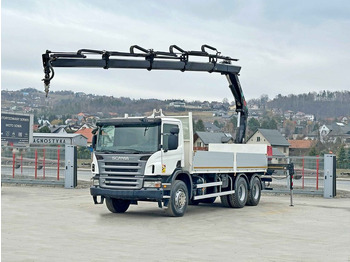 Камион с кран, Бордови камион Scania P 360 * HIAB 166D S-4 HIDUO/FUNK * 6x4: снимка 2