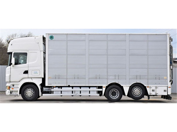 За превоз на животни камион Scania R 500 TIERTRANSPORTWAGEN 7,10m / 4STOCK: снимка 3