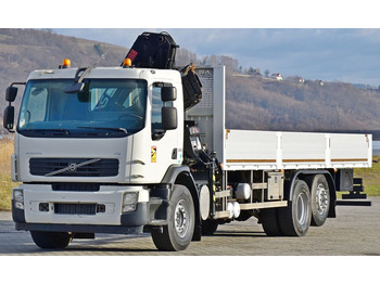 Камион с кран, Бордови камион Volvo FE 320 Pritsche 8,00 m + KRAN +  FUNK*TOPZUSTAND: снимка 3